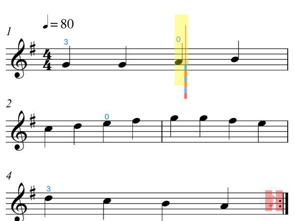 视唱音准指示棒 只是音高偏低