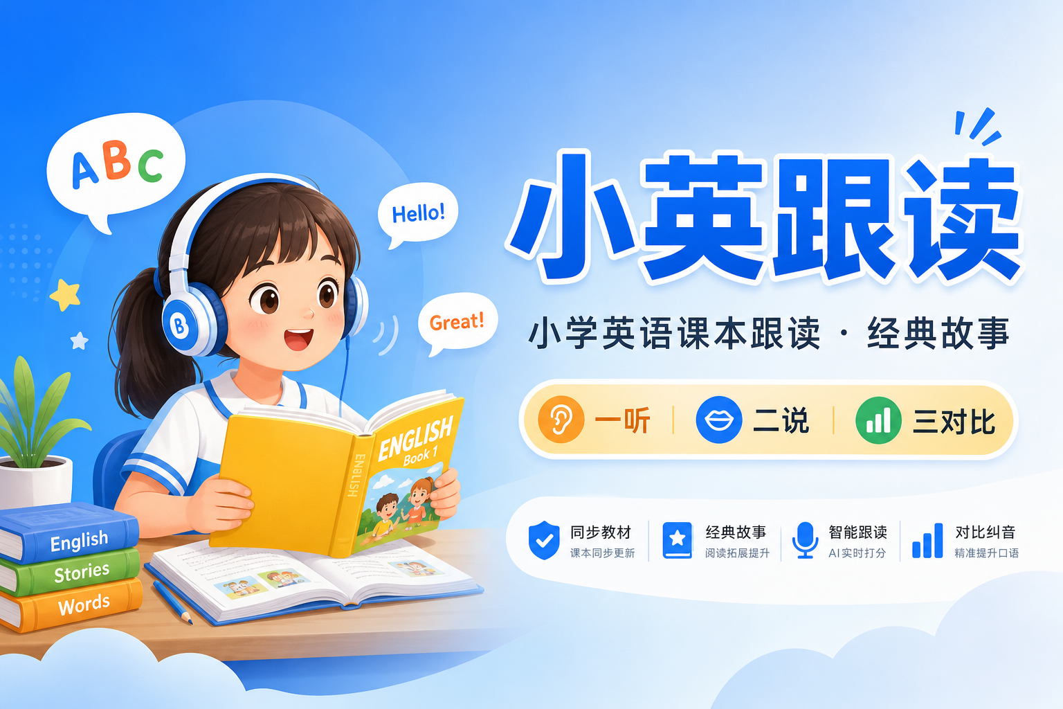 小英跟读 - 小学英语课本跟读
